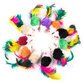 Interactive Rattle Mouse Cat Toy Set Plush Hunting Mice Toys for Indoor Cats and Kittens