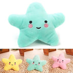 Plush Squeaky Star Pet Toy Soft Pentagram Interactive Chew and Play Toy for Dogs and Cats