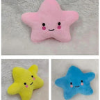 Plush Squeaky Star Pet Toy Soft Pentagram Interactive Chew and Play Toy for Dogs and Cats