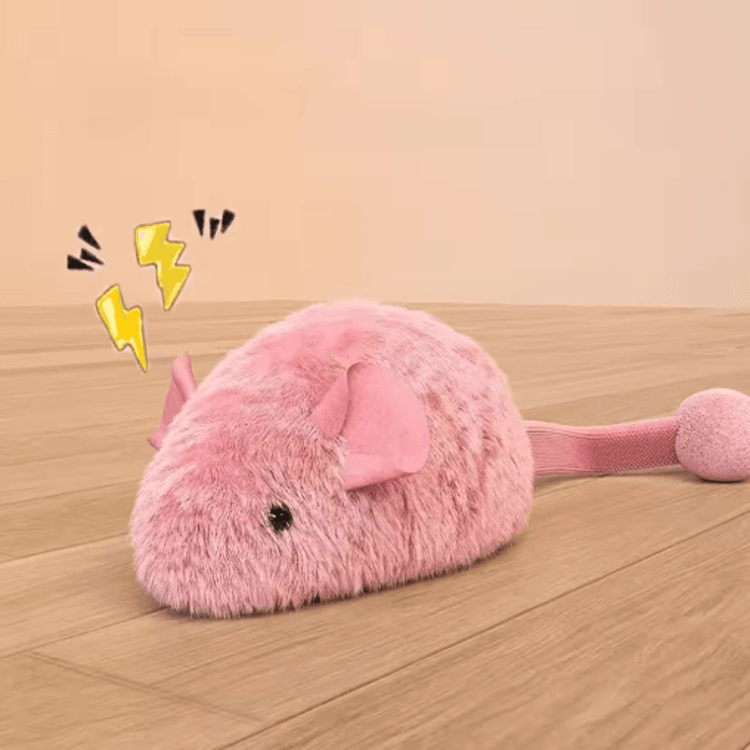 Interactive Plush Mouse Cat Toys for Indoor Kittens Self Play and Chewing