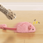 Interactive Plush Mouse Cat Toys for Indoor Kittens Self Play and Chewing