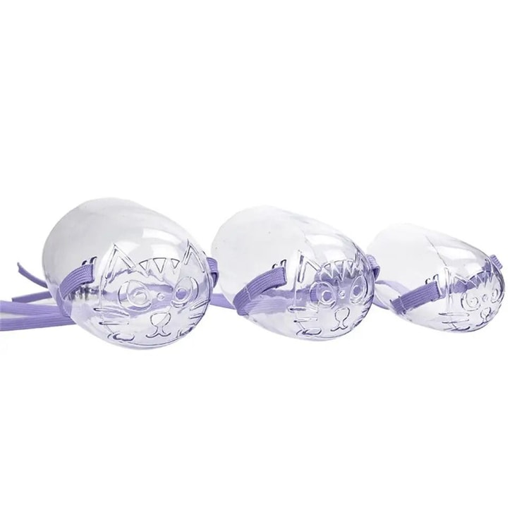 Transparent Cat Muzzle for Grooming Bathing Nail Trimming and Pet Care