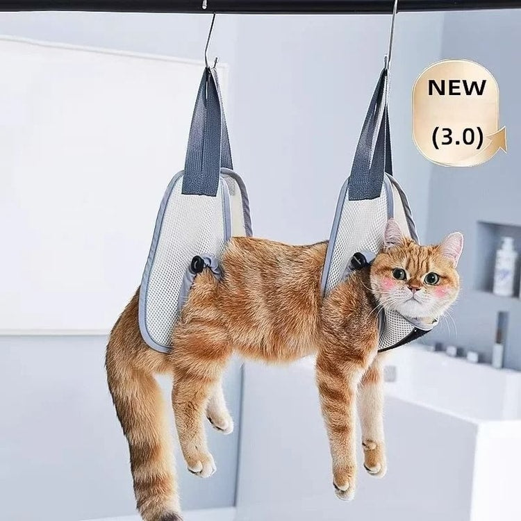 Adjustable Pet Grooming Hammock for Cats Puppies and Small Dogs