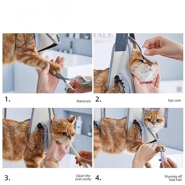 Adjustable Pet Grooming Hammock for Cats Puppies and Small Dogs