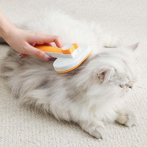 Blue Cat Short Hair Cleaning and Hair Removal Comb for Cats and Dogs