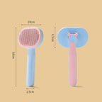 Blue Cat Short Hair Cleaning and Hair Removal Comb for Cats and Dogs