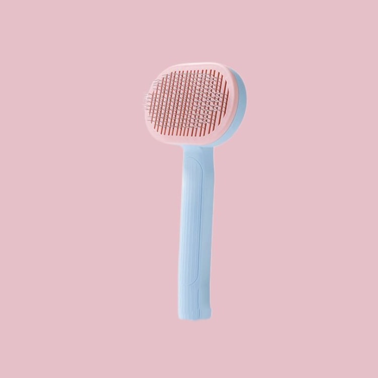 Blue Cat Short Hair Cleaning and Hair Removal Comb for Cats and Dogs