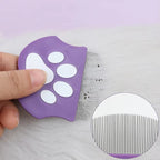 Curved Pet Grooming Comb for Cats and Dogs Face and Body Detangling Tool