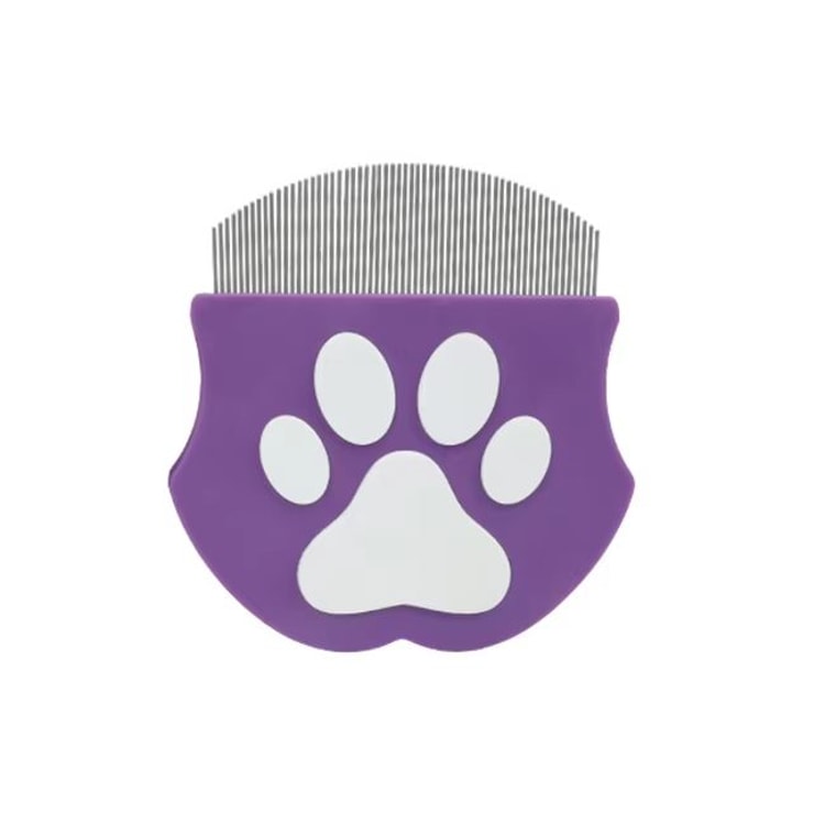 Curved Pet Grooming Comb for Cats and Dogs Face and Body Detangling Tool