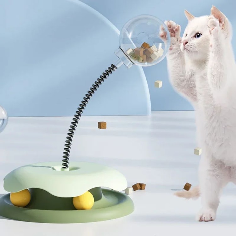 Interactive Treat Dispensing Puzzle Ball Slow Feeder Toy for Cats and Dogs