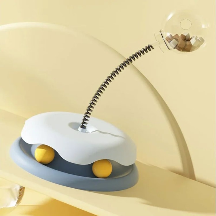 Interactive Treat Dispensing Puzzle Ball Slow Feeder Toy for Cats and Dogs