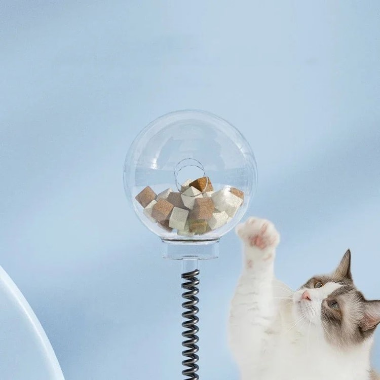 Interactive Treat Dispensing Puzzle Ball Slow Feeder Toy for Cats and Dogs