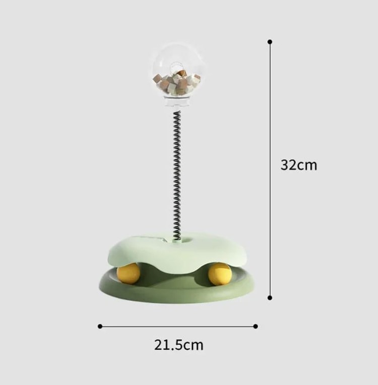 Interactive Treat Dispensing Puzzle Ball Slow Feeder Toy for Cats and Dogs