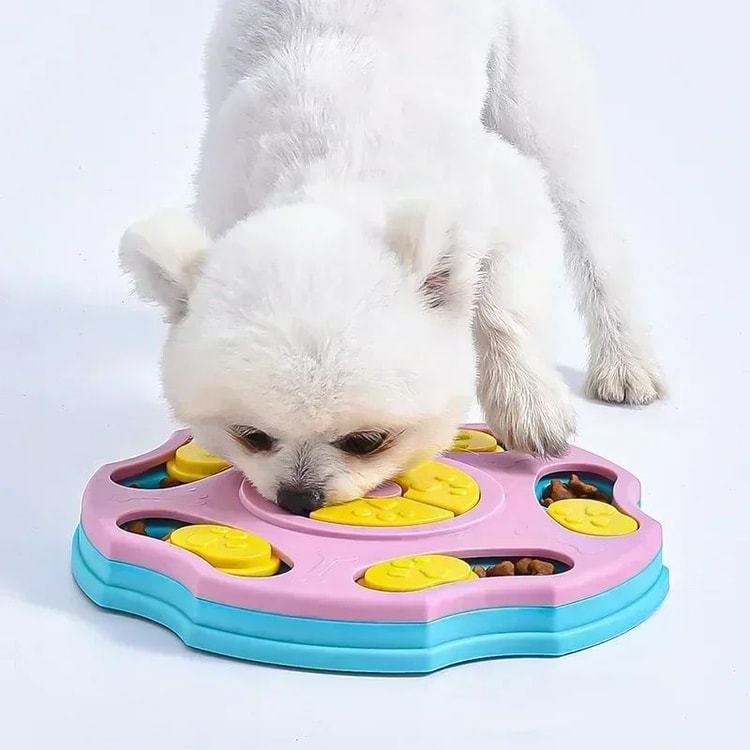Dog and Cat Food Dispenser Non Slip Interactive Puzzle Toy