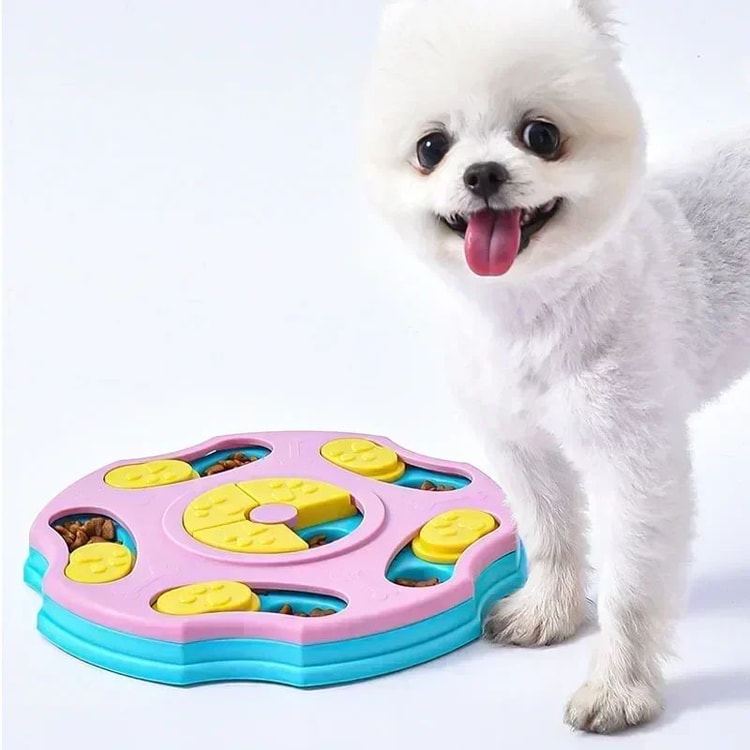 Dog and Cat Food Dispenser Non Slip Interactive Puzzle Toy