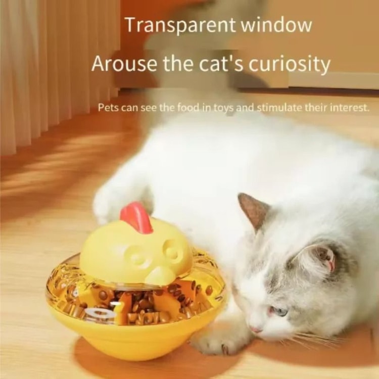 Chicken Shape Pet Food Dispenser Puzzle Toy for Cats and Dogs