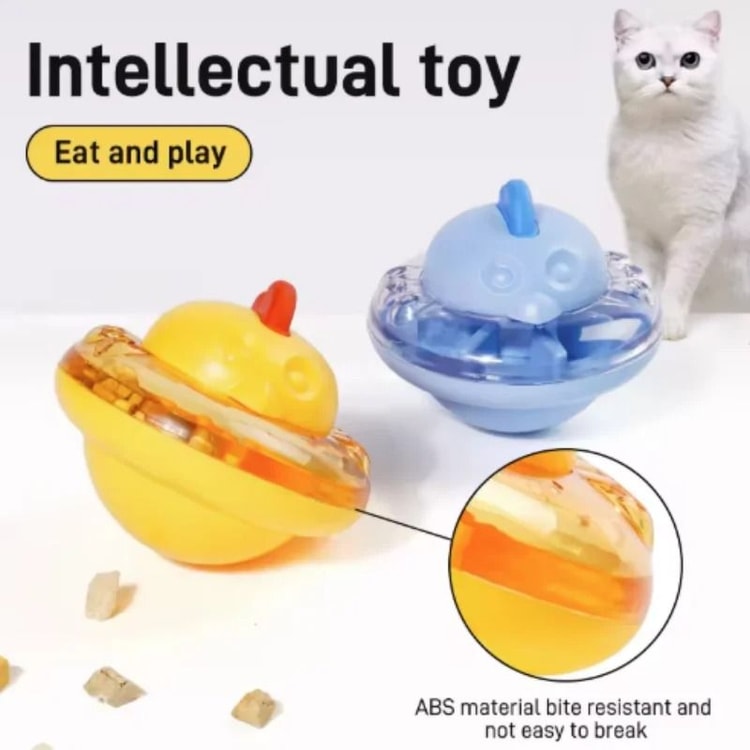 Chicken Shape Pet Food Dispenser Puzzle Toy for Cats and Dogs
