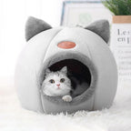Cozy Indoor Pet Cave Bed for Cats and Small Dogs