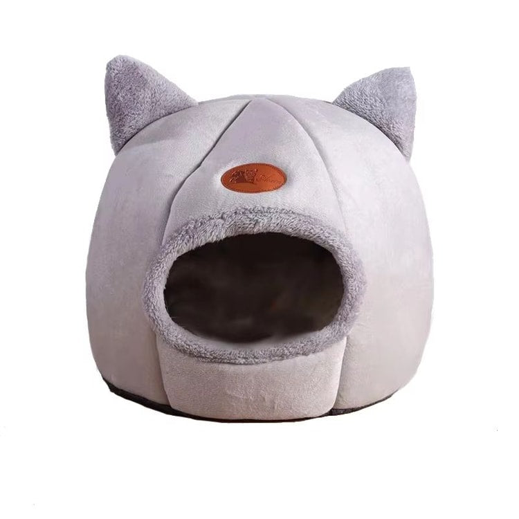 Cozy Indoor Pet Cave Bed for Cats and Small Dogs