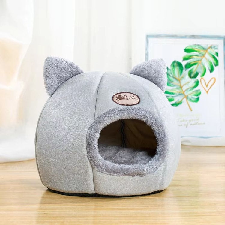 Cozy Indoor Pet Cave Bed for Cats and Small Dogs