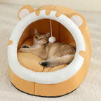 Premium Pet Cave Bed for Cats and Small Dogs