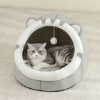 Premium Pet Cave Bed for Cats and Small Dogs