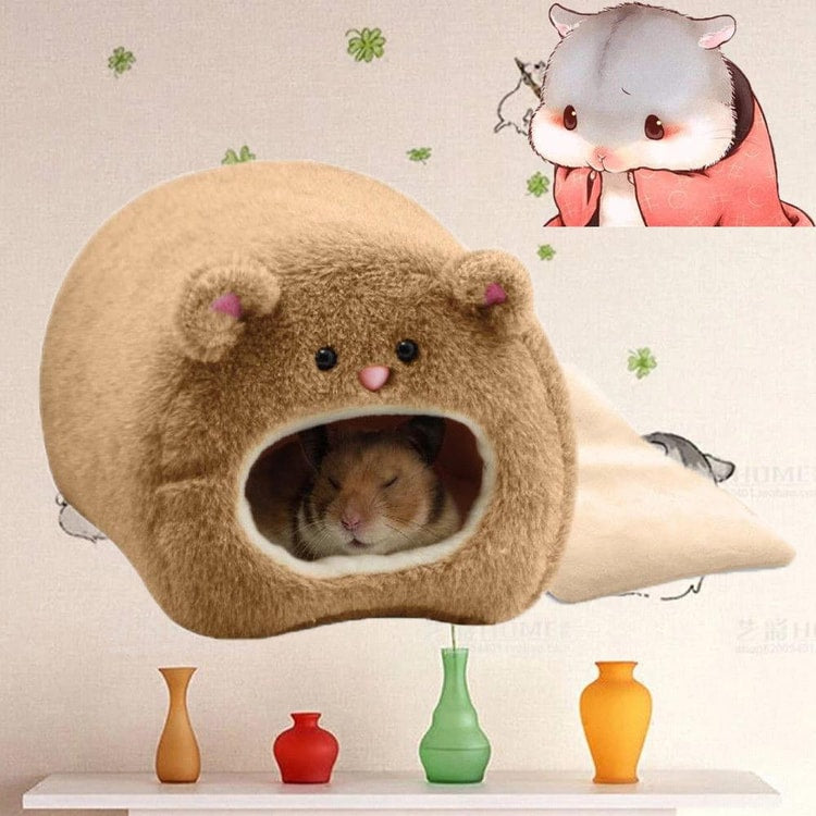 Plush Hamster Bed Small Pet Hammock Hanging Nest for Cage