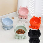 Ceramic Elevated Pet Bowl for Cats and Dogs