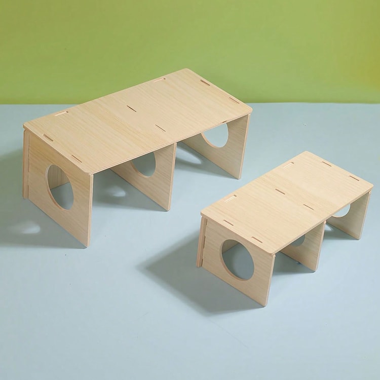 Solid Wood Hideaway House for Hamsters and Small Pets