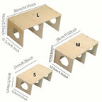Solid Wood Hideaway House for Hamsters and Small Pets