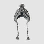 Knitted Pet Hat for French Bulldogs Chihuahuas and Small Dogs with Plush Ball